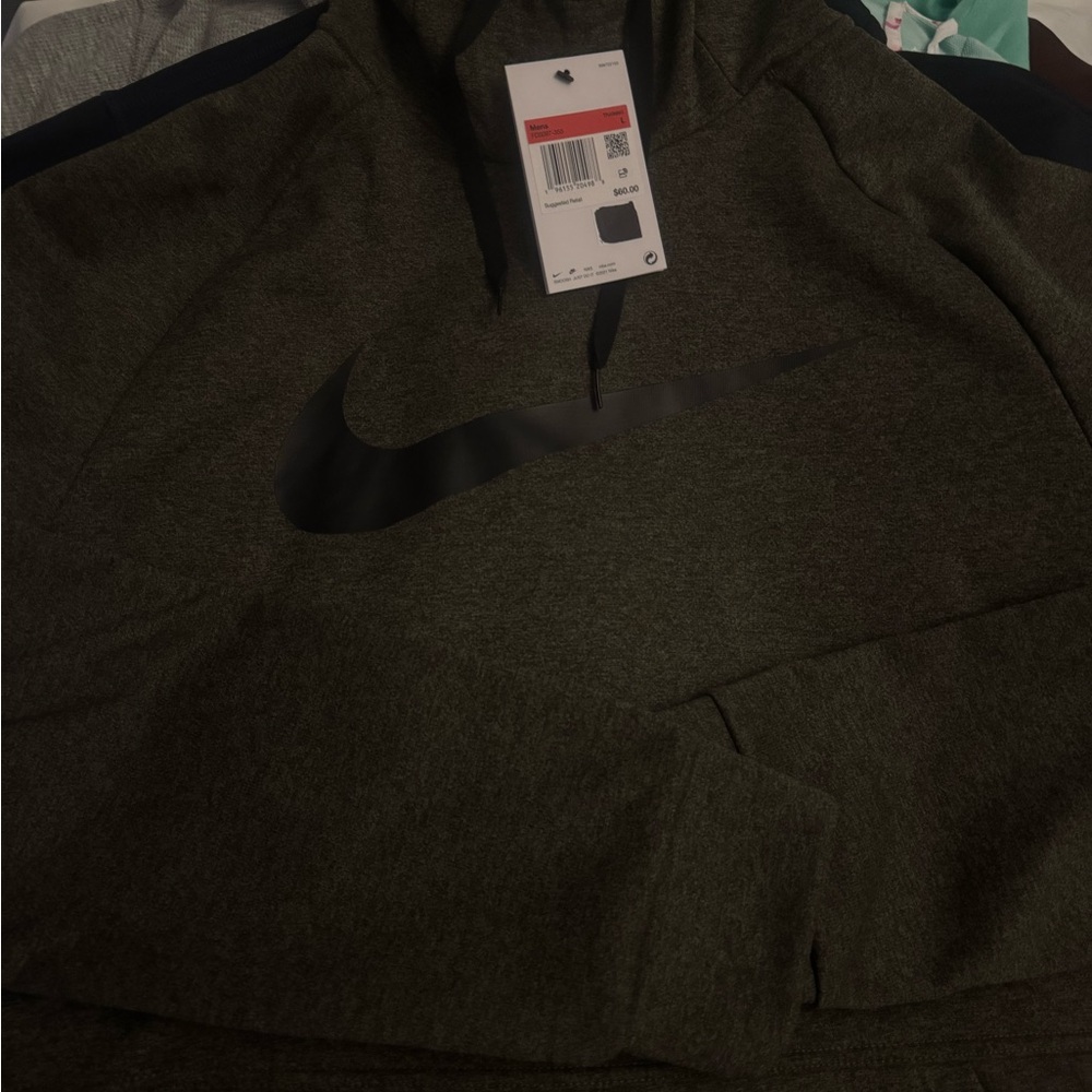 Nike Olive Green Therma-Fit Hoodie